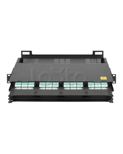 Оптический кросс 19 MTP/MPO NIKOMAX (NMF-RP12-BLANK-CT-MTP-1U-BK) в Сочи Кросс оптический Pintop.ru