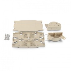 Набор для комплектации боксов FO-19BX для сварки (сплайс бокс): сплайс-пластина и организаторы для кабеля, для боксов, на 24 КДЗС Hyperline FO-SPL-1U-KIT