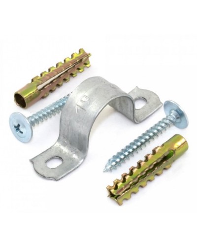 Комплекты для крепления ОКЛ с использованием самореза, дюбеля и скобы СМД 21-22 (100 шт) Промрукав (PR08.5004) в Сочи Огнестойкие кабельные линии Pintop.ru