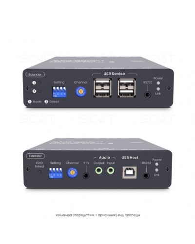HDMI KVM удлинитель сигнала HDMI SC&T HKM01-4K6G в Сочи Видеоусилители, Модуляторы, Делители Pintop.ru