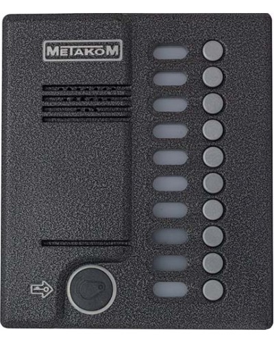 Блок вызова домофона Метаком MК10.2-RFEN в Сочи Вызывные аудиопанели малоабонентные Pintop.ru