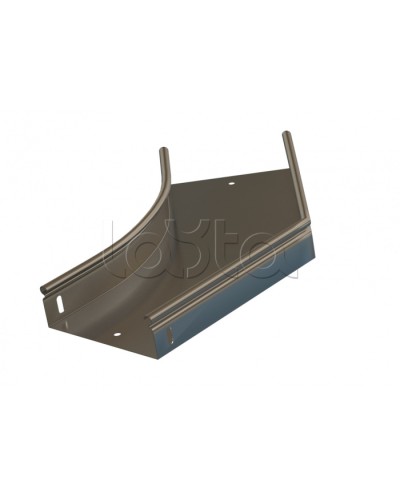 Угол 45° горизонтальный плавный Hyperline RST-AHS45-600-100-0,8-R100-SZ в Сочи Аксессуары для лотков Pintop.ru