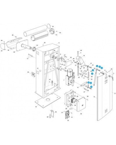 Моторедуктор G4040 Came 119RIG198 в Сочи Запчасти для шлагбаумов и автоматики Pintop.ru