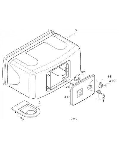 Корпус FERNI пластиковый Came 119RID122 в Сочи Запчасти для шлагбаумов и автоматики Pintop.ru