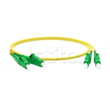 Патч-корд волоконно-оптический одномодовый SM 9/125 (OS2), LC/APC-LC/APC, duplex, LSZH, 1 м Hyperline FC-D2-9-LC/AR-LC/AR-H-1M-LSZH-YL