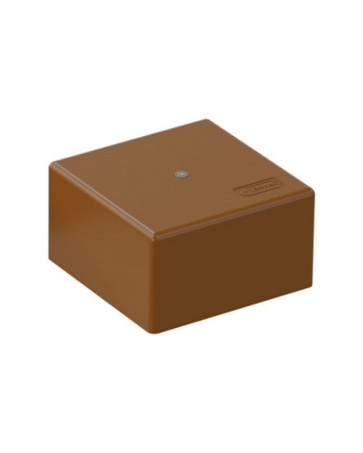 SD3 Коробка распределительная для о/п, для монтажного пистолета 75x75x40мм, 12 пар 10мм2, (корич.) Экопласт (72936B) в Сочи Распределительные коробки Pintop.ru