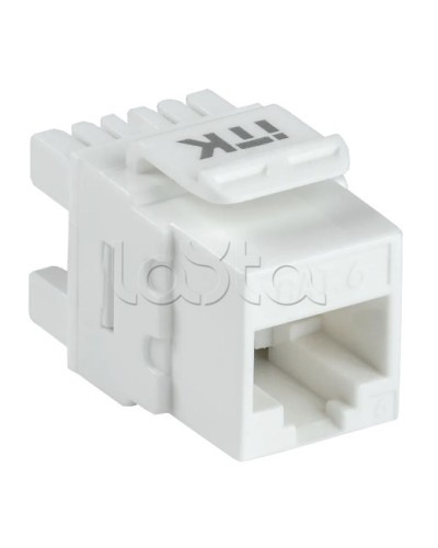 Модуль Keystone Jack кат. 6 UTP 110 IDC 180 град. ITK CS1-1C06U-12 в Сочи Модули Keystone Pintop.ru