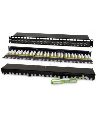 Патч-панель Hyperline PP2-19-24-8P8C-C6A-110D в Сочи Патч панель Pintop.ru