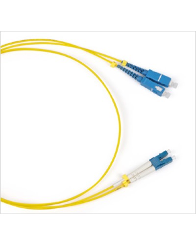 Патч-корд волоконно-оптический SM 9/125, LC/UPC-SC/UPC, duplex, LSZH, (1 м) Hyperline FC-D2-9-LC/UR-SC/UR-H-1M-LSZH-YL в Сочи Патч-корды оптические Pintop.ru