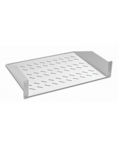 Полка консольная 19, 2U глубина 350мм, нагрузка до 25 кг, сер. Datarex DR-412210 в Сочи Полки для шкафов и стоек Pintop.ru