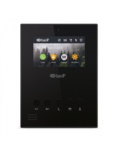 Видеодомофон BAS-IP AU-04LA BLACK в Сочи Абонентские видеоустройства Pintop.ru