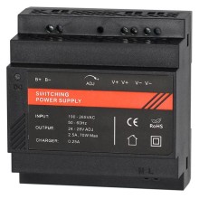 Б.б.п. 12 VDC/ 5 A; 220 VAC, крепление на DIN-рейку Smartec ST-PS105BDL-BK