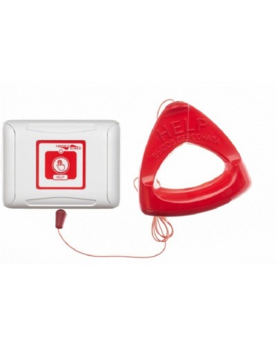 Влагозащищенная радиокнопка вызова со шнуром Hostcall MP-413W2 в Сочи Система оповещения и трансляции Hostcall Pintop.ru