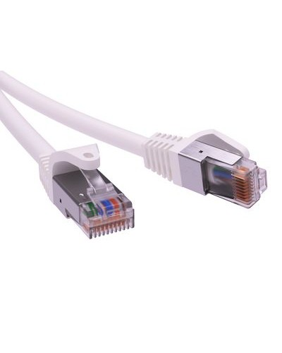 Патч-корд экранированный CAT6 F/UTP 4х2, LSZH, белый, 3м DKC RN6FU4530WH в Сочи Патчкорды (медные) Pintop.ru