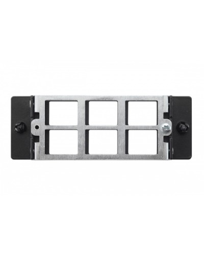 Планка Q-SLOT 6 × Keystone UTP/FTP Eurolan (27M-00-00-06BL) в Сочи Патч панель Pintop.ru