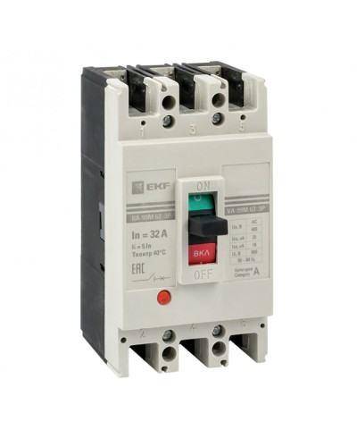 Выключатель автоматический ВА-99М 63/16А 4P 5In 25кА EKF PROxima (mccb99-4P5In63-16m) в Сочи Электротехническое оборудование Pintop.ru