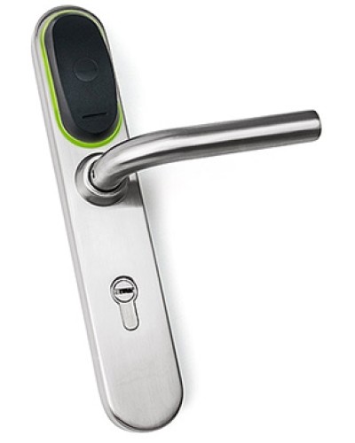 Замок для двери электромеханический IronLogic Eurolock EHT net (серебро) dd=85 мм в Сочи Электромеханические замки Pintop.ru