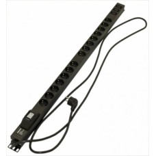 Блок розеток Hyperline SHE-15SH-3IEC-B-2.5EU