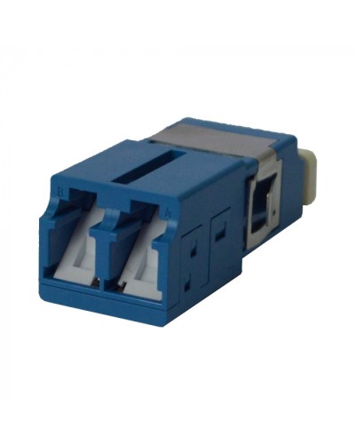 Адаптер оптический LC SM, со шторкой, корпус SC, дуплексный LANMASTER (LAN-2LCS/SH-AM-SM) в Сочи Проходные адаптеры и розетки оптические Pintop.ru