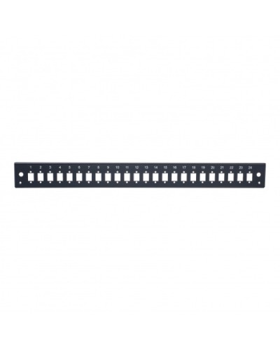 Панель лицевая для выдвижной оптич. полки, 24 SC Simplex/24 LC Duplex, черный Datarex DR-546045 в Сочи Патч-панели Pintop.ru