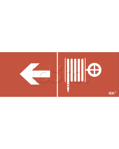 Этикетка самокл. 240х90мм Пож. кран/стр. налево IEK (LPC10-1-24-09-PKNAL) в Сочи Дополнительное оборудование для ОПС Pintop.ru