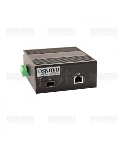 Медиаконвертер Gigabit Ethernet с поддержкой PoE OSNOVO OMC-1000-11HX/I в Сочи Медиаконвертеры Pintop.ru