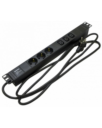 Блок розеток Hyperline SHE19-3SH-3IEC-2.5EU в Сочи Блоки розеток Pintop.ru