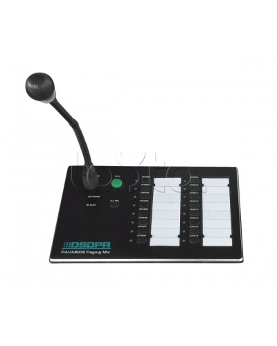 Консоль микрофонная DSPPA PAVA-8008 в Сочи Система оповещения и трансляции Dsppa Pintop.ru
