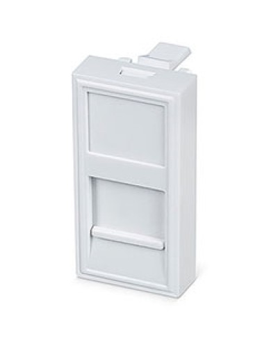 Вставка 45x22,5 (Mosaic) для 1 модуля формата Keystone Jack (FP-22,5-1M) Пожтехкабель СКС (202-030) в Сочи Модули Keystone Pintop.ru