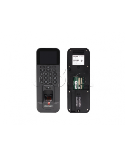 Терминал доступа со встроенными считывателями Mifare карт и отпечатков пальцев Hikvision DS-K1T804BMF в Сочи Считыватели Pintop.ru