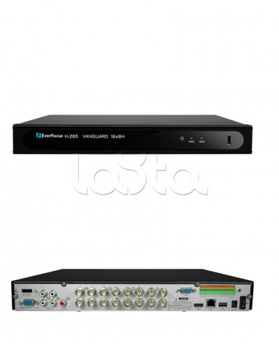 Видеорегистратор 16-канальный EverFocus VANGUARD II 16x8H в Сочи Видеорегистраторы гибридные Pintop.ru
