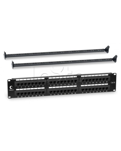Патч-панель 19, 2U, 48xRJ45 Cabeus PL-48-Cat.6-Dual IDC в Сочи Патч панель Pintop.ru