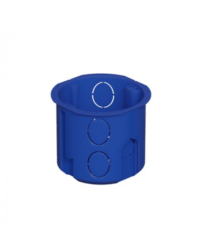 Коробка установочная D68x62мм межцентр. 71мм, IP20, цвет синий Экопласт (44658) в Сочи Распределительные коробки Pintop.ru