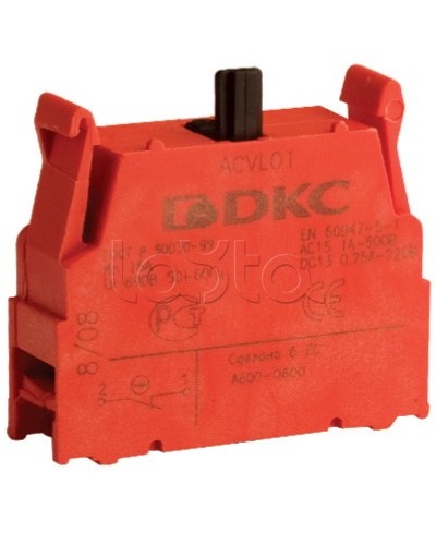 Блок контактный с клеммными зажимами (нормально-разомкнутый) DKC ACVL02 в Сочи Клеммные колодки Pintop.ru