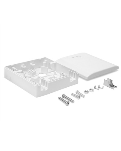 Коробка настенная на 1 адаптер SC LANMASTER LAN-SBF1-WH в Сочи Патч-панели Pintop.ru