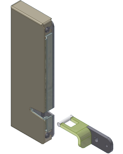 Замок электромагнитный малогабаритный Aler AL-250UZ-D в Сочи Электромагнитные замки Pintop.ru