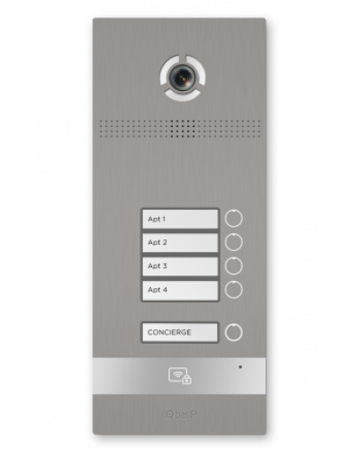 Вызывная панель BAS-IP BI-04FBI SILVER в Сочи Вызывные видеопанели малоабонентные Pintop.ru