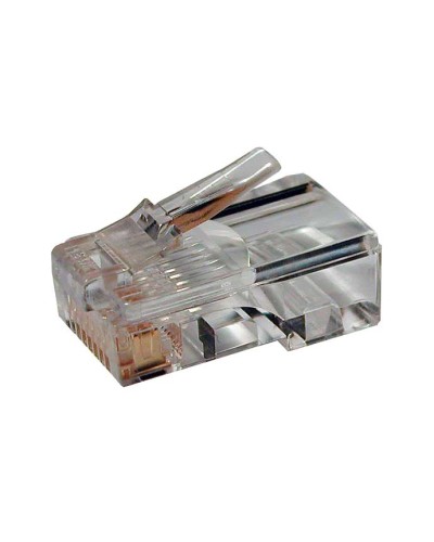 Коннектор RJ-45 под витую пару, категория 6 , универсальный (для одножильного и многожильного кабеля) Cabeus 8P8C-C6 в Сочи Коннекторы и разъемы Pintop.ru