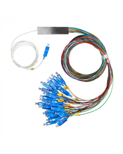 Разветвитель планарный 1х2 оконцованный SC/UPC 9/125 вывод 1,5м буфер 0.9мм 1260/1650 Cabeus (FCT-PLC-1/2-9-SC/U-1.5-0.9) в Сочи Оптические разветвители (сплиттеры) Pintop.ru