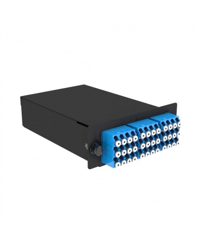 Кассета кроссовая черный Cabeus (FO-9-3x12MPO(m)/А-36xLC/U-A-BK) в Сочи Кросс оптический Pintop.ru