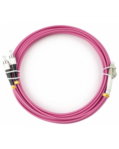 Шнур оптический duplex LC-FC 50/125 mm OM4 15м LSZH Cabeus FOP-50-OM4-LC-FC-15m в Сочи Патч-корды оптические Pintop.ru