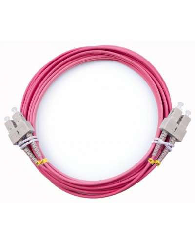 Шнур оптический duplex SC-SC 50/125 mm OM4 7м LSZH Cabeus FOP-50-OM4-SC-SC-7m в Сочи Патч-корды оптические Pintop.ru