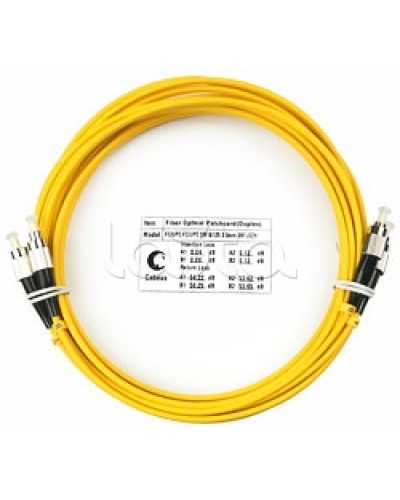 Шнур оптический SM 9/125 duplex LC/LC (10 м) Cabeus FOP(D)-9-LC-LC-10M в Сочи Патч-корды оптические Pintop.ru