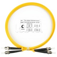 Шнур оптический duplex ST-ST 9/125 sm 1,5м LSZH Cabeus FOP(d)-9-ST-ST-1,5m