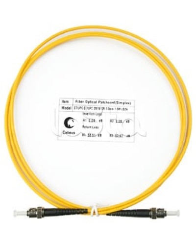 Патч-корд волоконно-оптический SM 9/125 simplex ST-ST LSZH (1,5 м) Cabeus FOP(s)-9-ST-ST-1,5m в Сочи Патч-корды оптические Pintop.ru