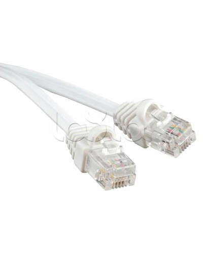 Патч-корд 6p4c телефонный, 1.5 м, белый Cabeus PC-TEL-RJ12-1.5m в Сочи Патчкорды (медные) Pintop.ru