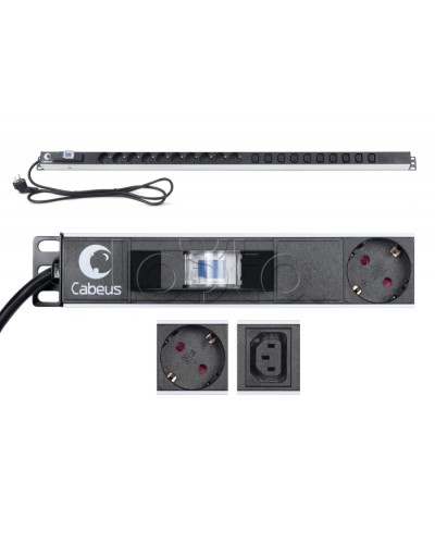 Блок розеток Cabeus PDU-16-10S-10C13-B в Сочи Блоки розеток Pintop.ru
