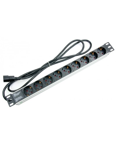 Блок на 9 розеток IEC 320 горизонтальный для 19 шкафов Cabeus PDU-9P-2IEC в Сочи Блоки розеток Pintop.ru