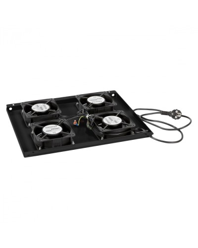 Панель вентиляционная с 4 вентиляторами Cabeus TRAY-60-BK в Сочи Вентиляторные модули Pintop.ru