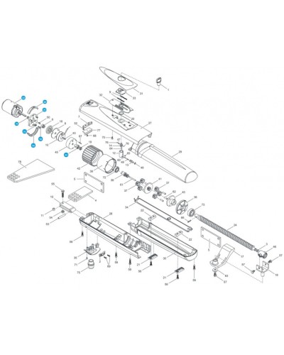 Крышка кожуха винта OPP001 Came 119RID416 в Сочи Запчасти для шлагбаумов и автоматики Pintop.ru